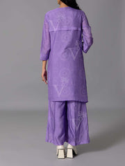 purple  Vasansi Silk Kurta And Pant Set