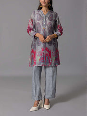 Grey Vasansi Silk Kurta And Pant Set