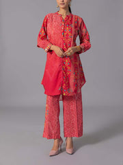 Red Cotton Co-Ord Set