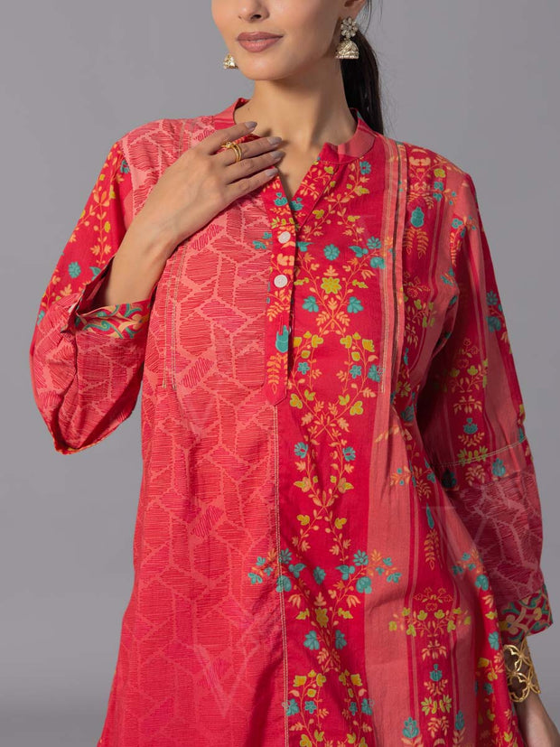 Red Cotton Co-Ord Set