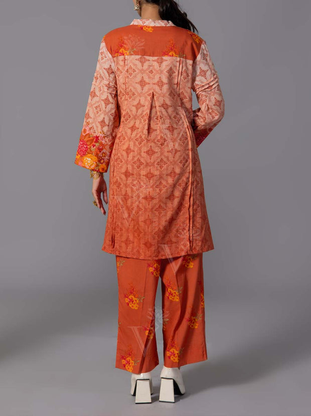 Orange Cotton Co-Ord Set