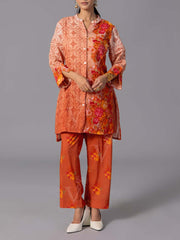 Orange Cotton Co-Ord Set