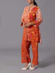 Orange Cotton Co-Ord Set