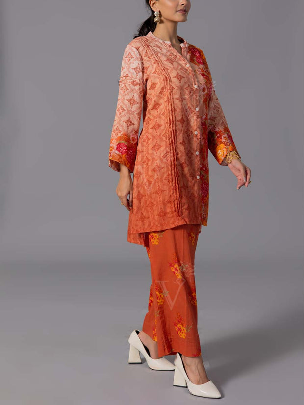 Orange Cotton Co-Ord Set