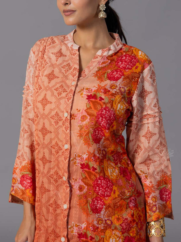 Orange Cotton Co-Ord Set