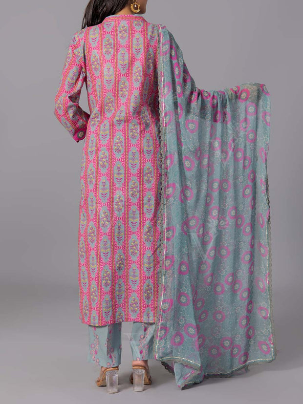 Grey Cotton Suit Set