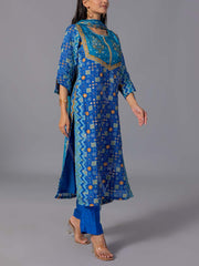 Blue Cotton Suit Set