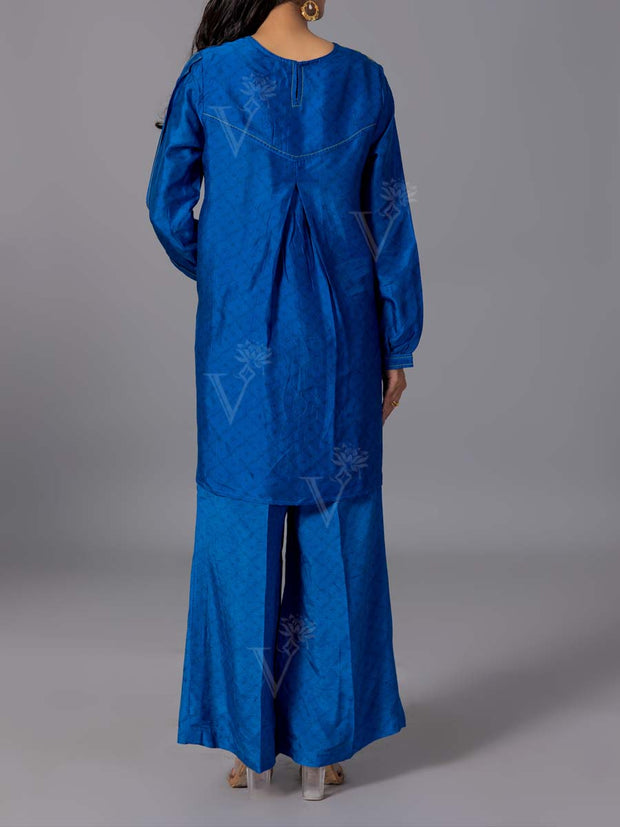 Blue Vasansi Silk Co-Ord Set