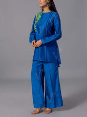 Blue Vasansi Silk Co-Ord Set