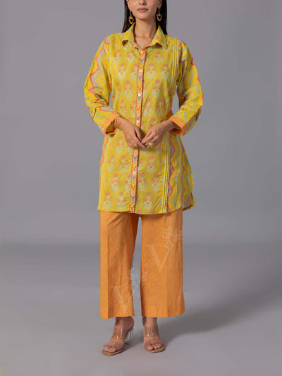 Yellow  Cotton Co-Ord Set