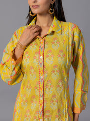 Yellow  Cotton Co-Ord Set
