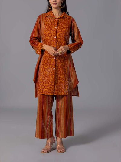 Red Cotton Co-Ord Set