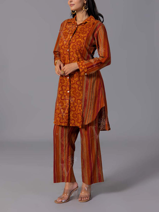 Red Cotton Co-Ord Set