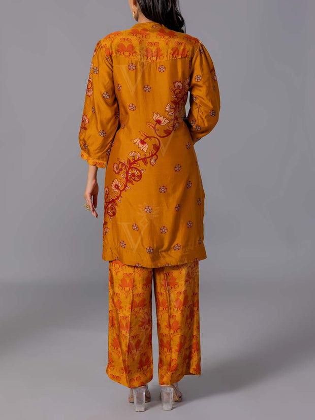 Yellow  Vasansi Silk Co-Ord Set