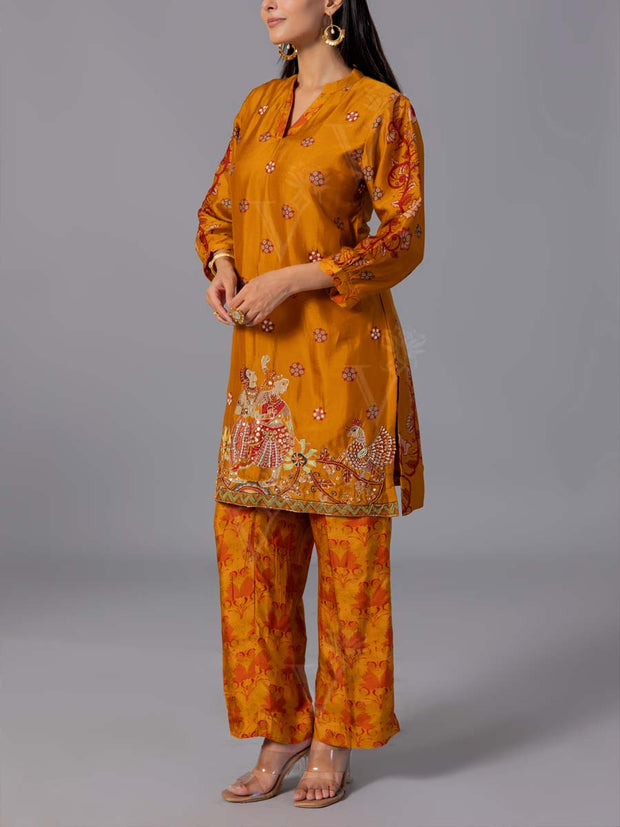 Yellow  Vasansi Silk Co-Ord Set