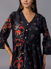 Black Crepe Silk Co-Ord Set