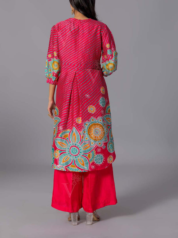 Pink Vasansi Silk Co-Ord Set