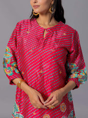 Pink Vasansi Silk Co-Ord Set