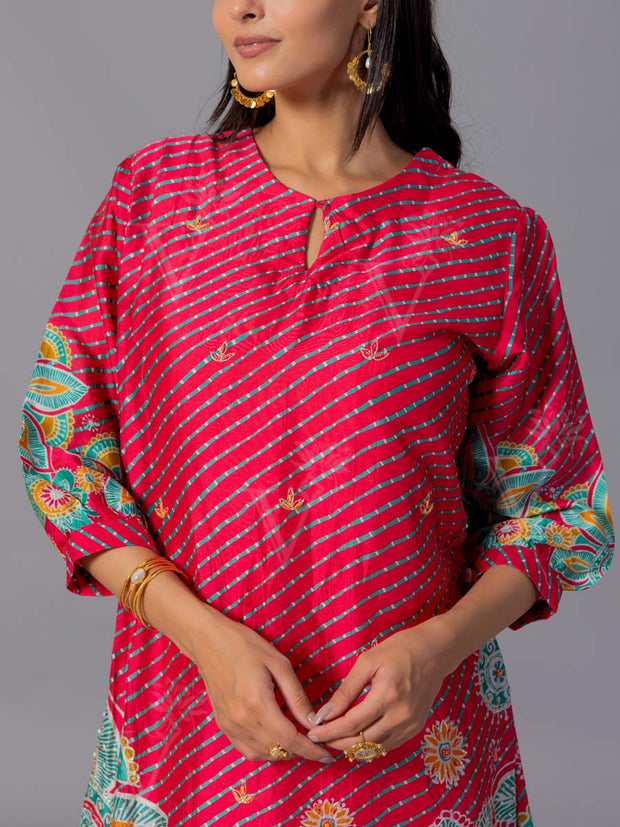 Pink Vasansi Silk Co-Ord Set