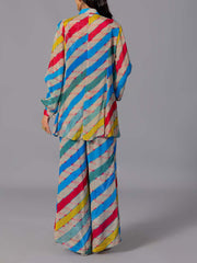 Multi Color Crepe Silk Co-Ord Set