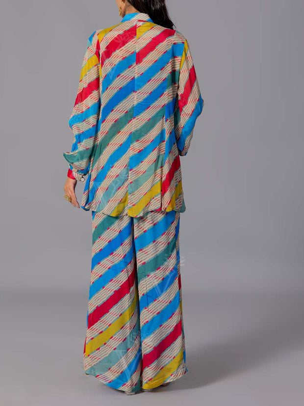 Multi Color Crepe Silk Co-Ord Set