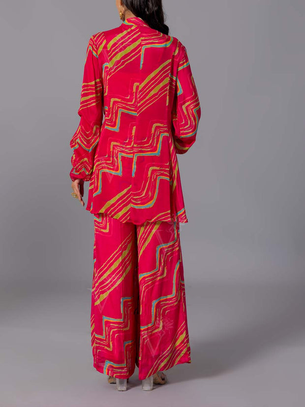Pink Crepe Silk Co-Ord Set
