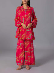 Pink Crepe Silk Co-Ord Set