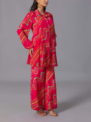 Pink Crepe Silk Co-Ord Set
