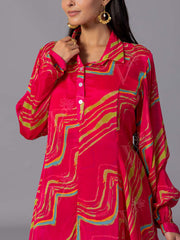 Pink Crepe Silk Co-Ord Set