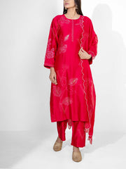 Silk suit set, chanderi suit