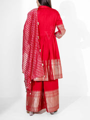 Red Banarasi Suit Set