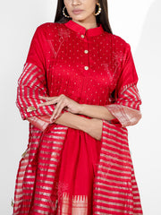 Red Banarasi Suit Set