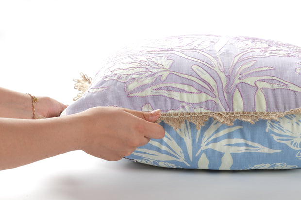 KALP PUSHP LILAC SKY Reversible Cushion