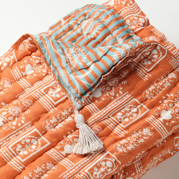 JHAROKA TOPAZ Silk Cotton Reversible Quilt