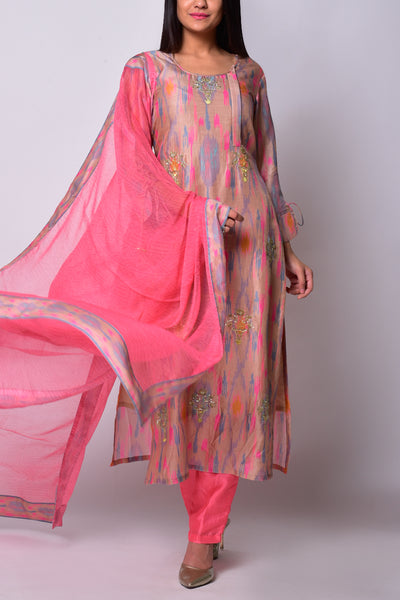 Grey Sharara Set