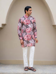 Floral Fusion Rose Ganganagery Kurta