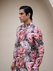 Floral Fusion Rose Ganganagery Kurta