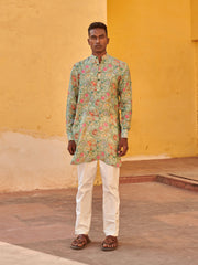 Crewel Green Ganganagery Kurta