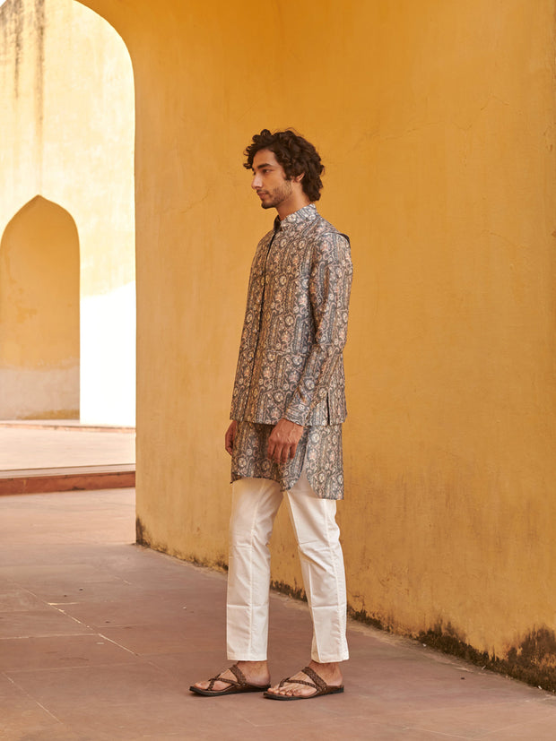 Francis Grey Kurta and Jacket Set