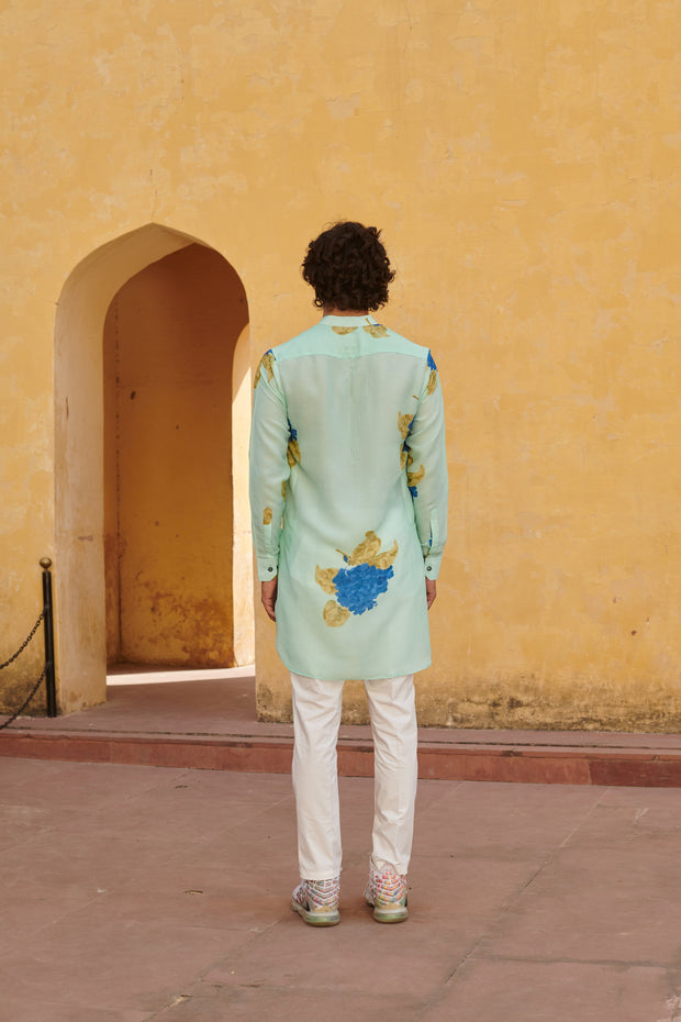 Freesia Blue Ganganagery Kurta