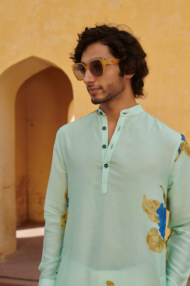 Freesia Blue Ganganagery Kurta