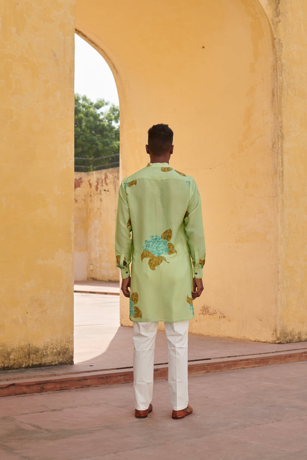 Freesia Green Ganganagery kurta