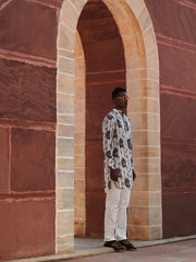 Khajuraho White Ganganagery Kurta