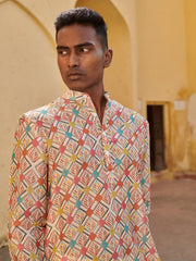 Lozenge Multicolor Ganganagery Kurta