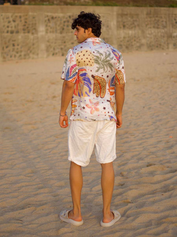 Tropical Euphoria Relaxed Fit Cuban Collar Shirt