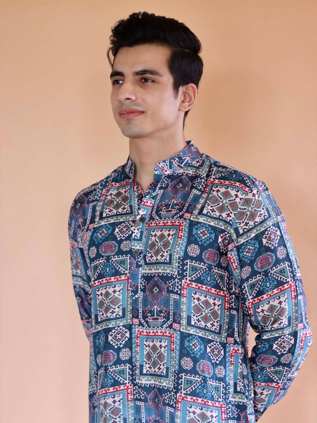 Blue Kai Ganganagery Kurta