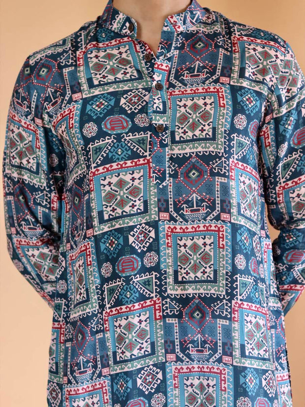 Blue Kai Ganganagery Kurta