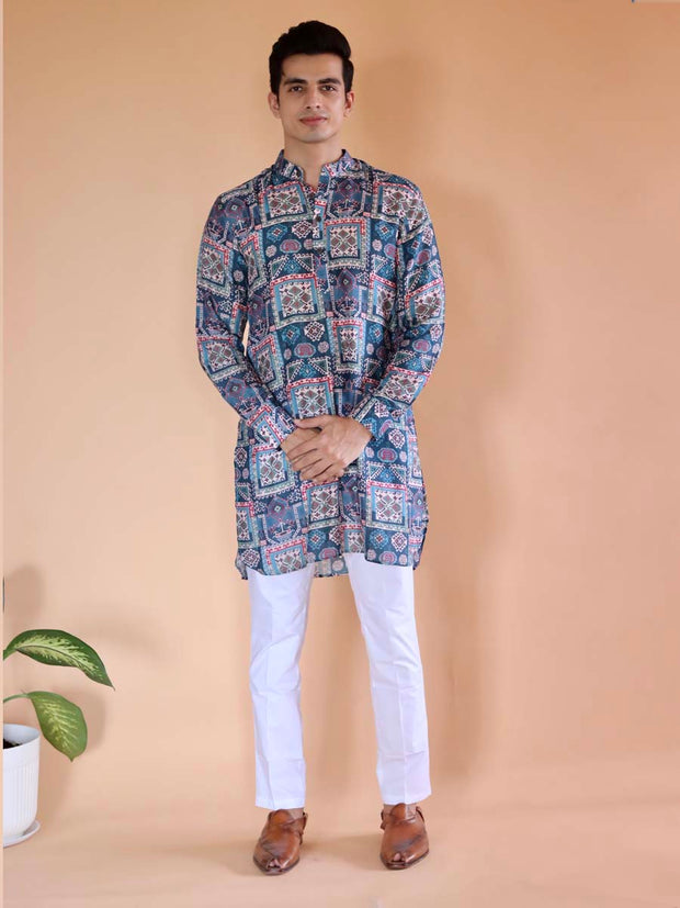 Blue Kai Ganganagery Kurta