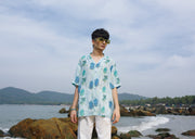 Leopard Ice White Oversize Shirt