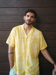 Rampuria Haveli Yellow Oversize Shirt